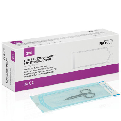 Buste Autosigillanti per Sterilizzazione Strumenti 90x260 200 pz
