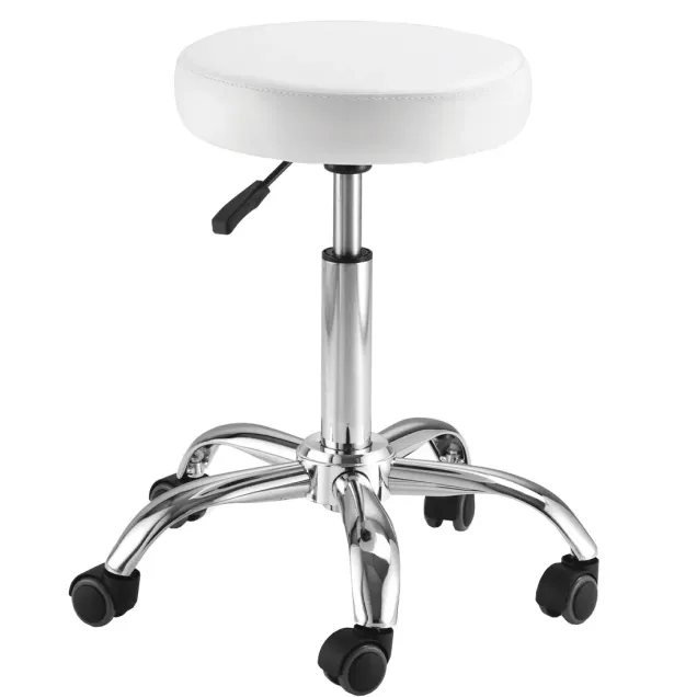 Sgabello Estetista Bianco Regolabile Sedia per Trattamenti Estetici XANITALIA