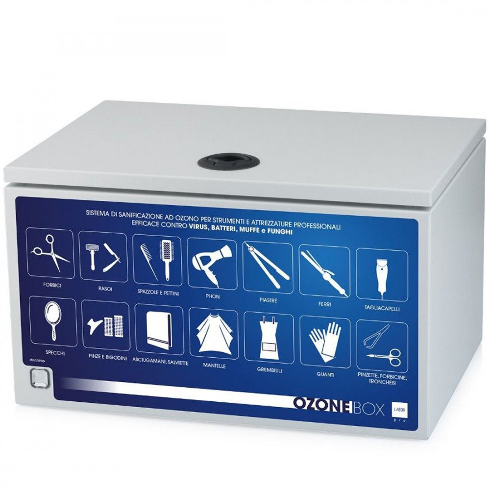 EU sterilizzatore a ozono a strato singolo 9W Cassetto per armadietto per unghie Strumento di bellezza per unghie Strumenti spa Disinfezione Sterilizzatore UV 