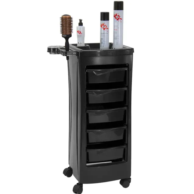 Carrello per Parrucchieri 6 Cassetti e Supporto Porta Phon MELCAP