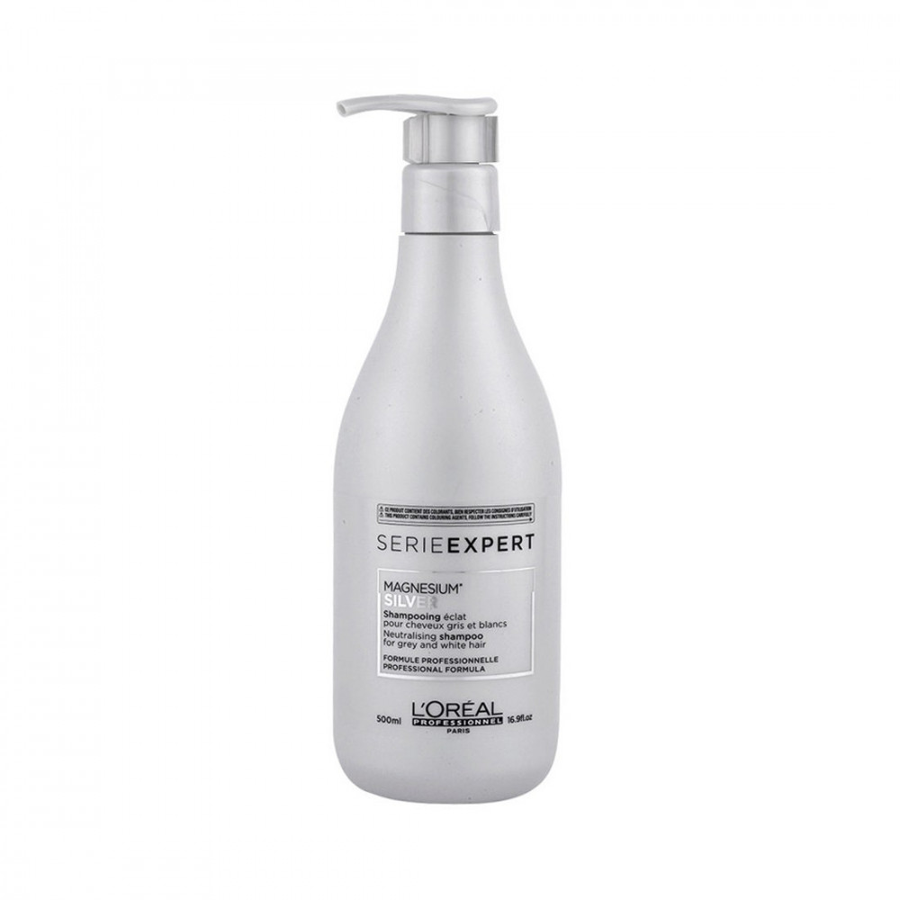 Shampoo Antigiallo L'Oreal Serie Expert Magnesium Silver Capelli Biondi e Bianchi 500 ml L'OREAL