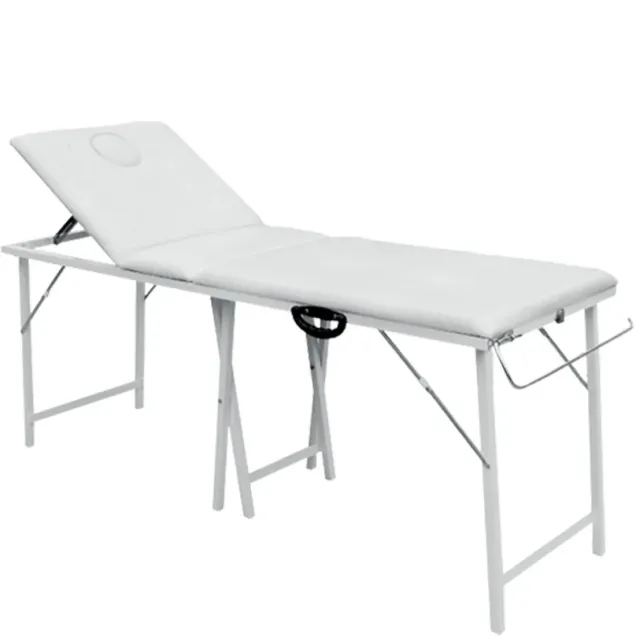 Lettino Massaggio Pieghevole Portatile con Asta Porta Rotolo MELCAP