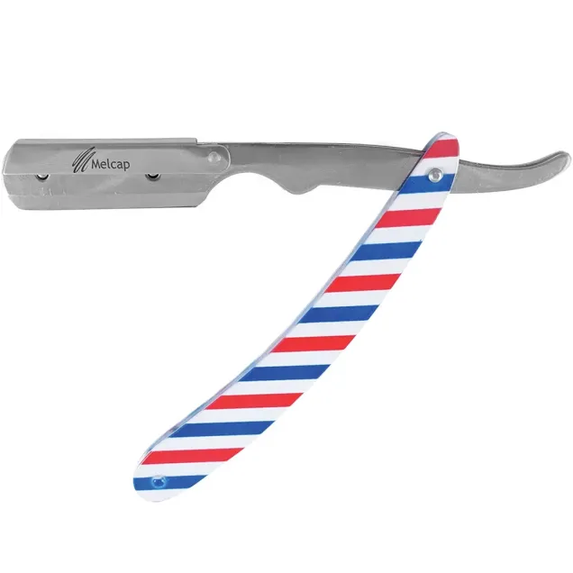 Kit Pennello da Barba Rasoio Mezza Lama e Ciotola in Acciaio per Barbiere PROFESSIONALE