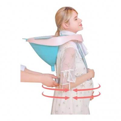 Lavatesta FLEX Portatile flessibile con tubo di scarico Pieghevole zaino  spalle