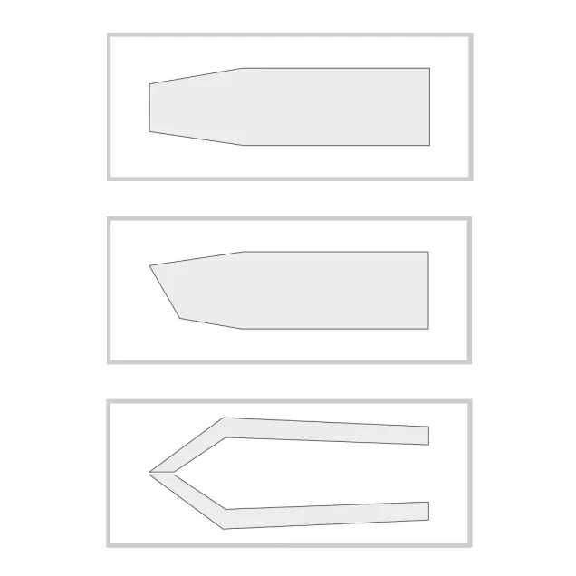 Pinzetta Sopracciglia Punta Tonda MELCAP