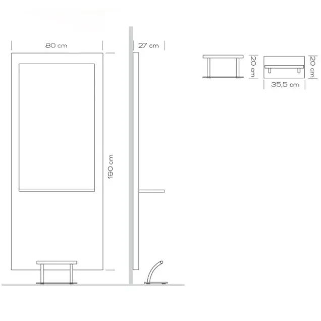 Misure Specchio Parrucchiere