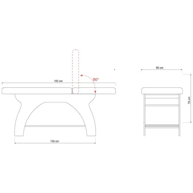 Arredamento Centro Estetico e Spa con Lettino Massaggi 2 Mobili Servizio e 2 Espositori a Parete MELCAP