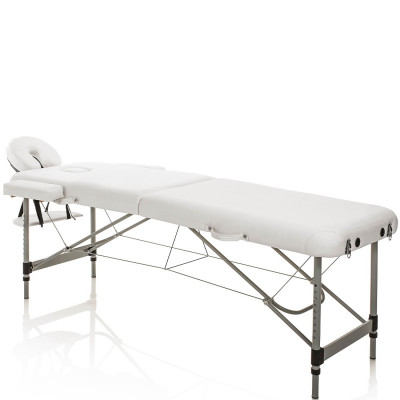 Lettino Massaggio Pieghevole Alluminio Bianco Portatile XANITALIA