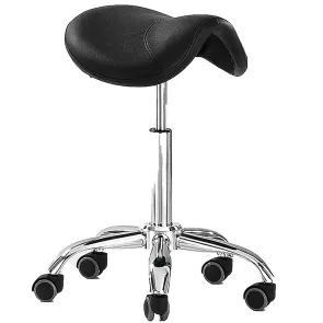 Sgabello a Sella Parrucchiere Regolabile con Pompa Idraulica XANITALIA