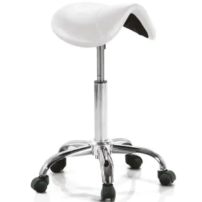 Sgabello a Sella Estetista Regolabile con Pompa Idraulica XANITALIA
