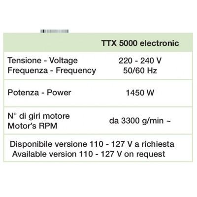 Lampada Infrarossi per Capelli Termostimolatore 1450 Watt TTX5000 Electronic Ceriotti CERIOTTI