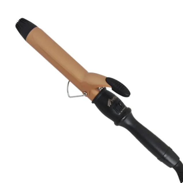 Ferro Arricciacapelli Professionale in Ceramica e Tormalina con Pinza Ø 19-25-32 mm MELCAP