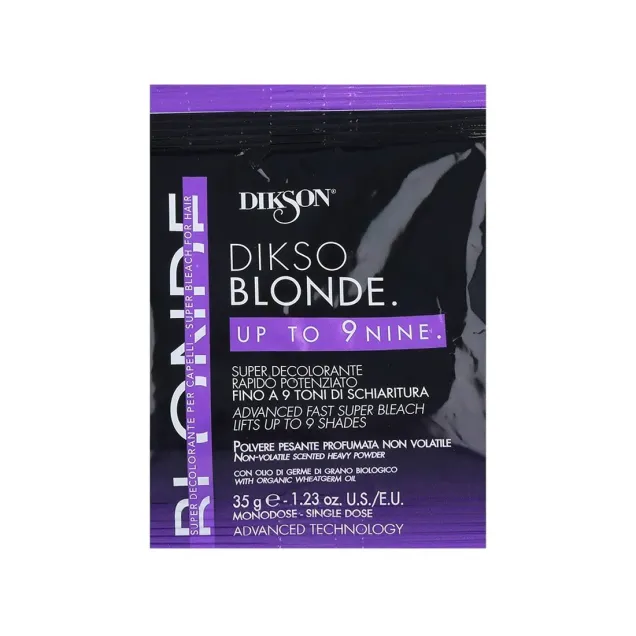 Polvere Decolorante Rapida Fino a 9 Toni di Schiariture 35 gr. Dikson Dikso Blonde DIKSON