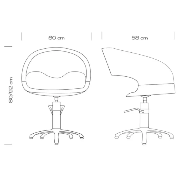 Misure Poltrona Parrucchieri