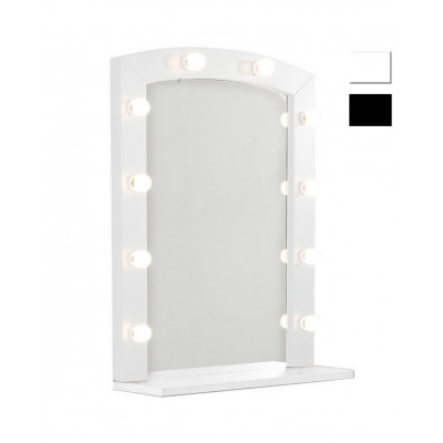 2023 Specchio a led Trucco USB con luci illuminate 10 lampadine 3 modalità  di illuminazione Specchio cosmetico da parete da tavolo (solo luci)