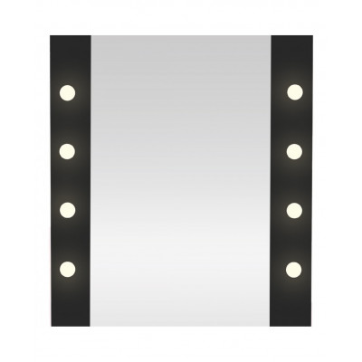 Specchio Make Up in Legno con Predisposizione per 8 Luci PROFESSIONALE