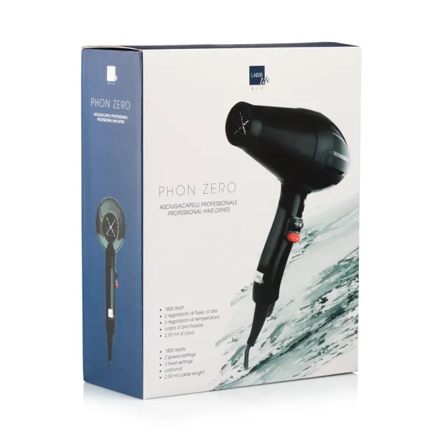 Phon Professionale per Parrucchieri 1800 Watt Light 580 gr. LABOR