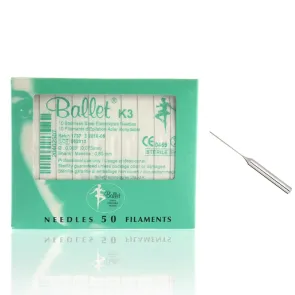 Aghi Ballet per Elettrodepilazione Definitiva in Acciaio Inox 50 pz LABOR 2