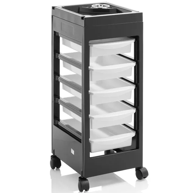 Carrello per Parrucchieri 5 Cassetti Estraibili Milano XANITALIA