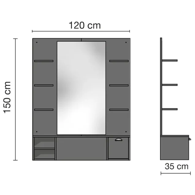 Mobile da Barbiere Misure