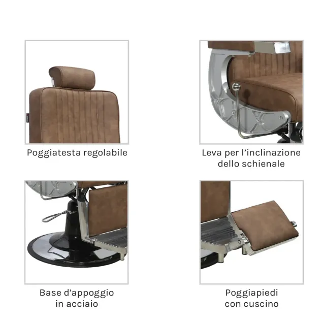 Dettaglio Poltrona Barbiere