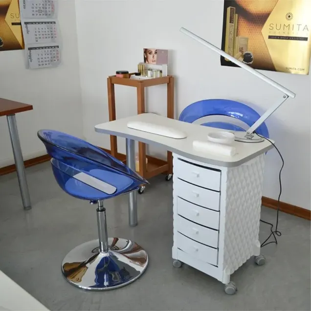 Piano in legno Tavolo per Manicure