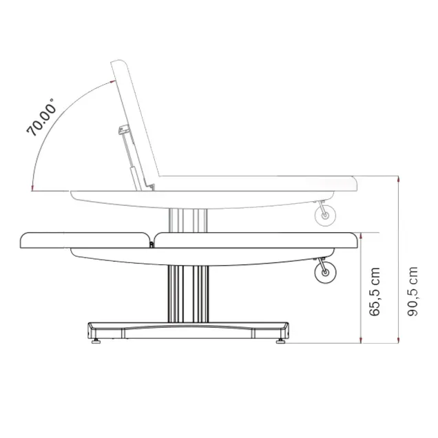 lettino estetista Misure