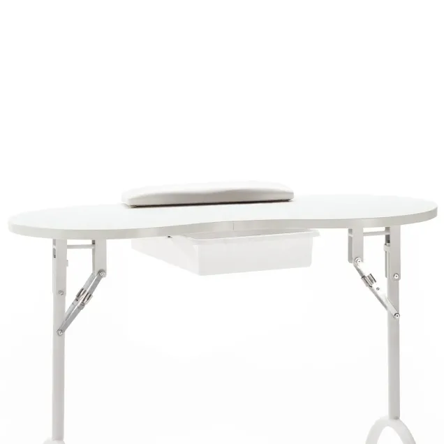 Tavolo Manicure Pieghevole con Cuscino Poggiamani