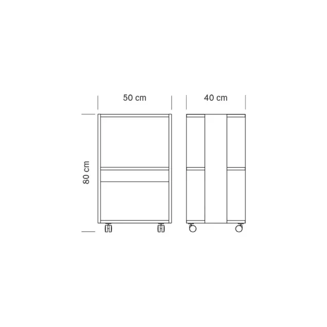Misure Carrello Estetista in Legno
