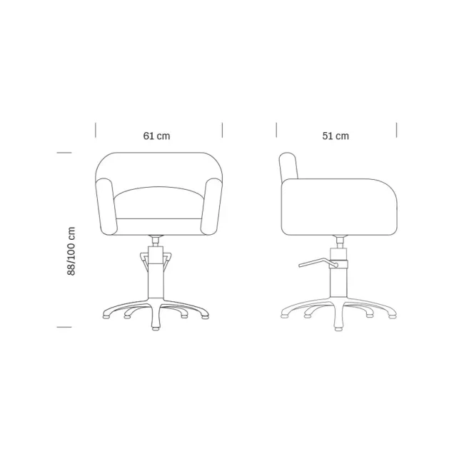 Poltrona Parrucchiere da Salone Sage