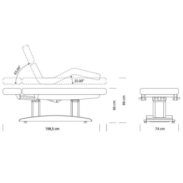 lettino elettrico misure