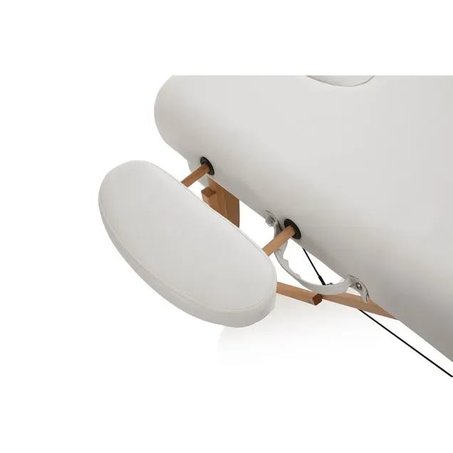 Lettino Massaggio Pieghevole in Legno Portatile e Regolabile