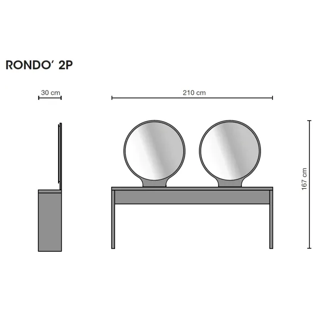 specchi parrucchiere misure