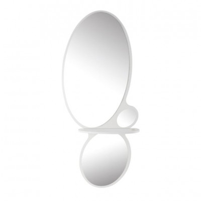 Specchio Parrucchiere Bianco