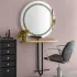 Specchio Parrucchiere Legno Naturale