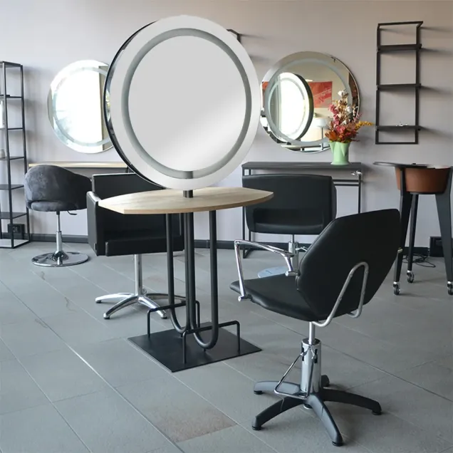 Specchi per Parrucchiere Legno Naturale
