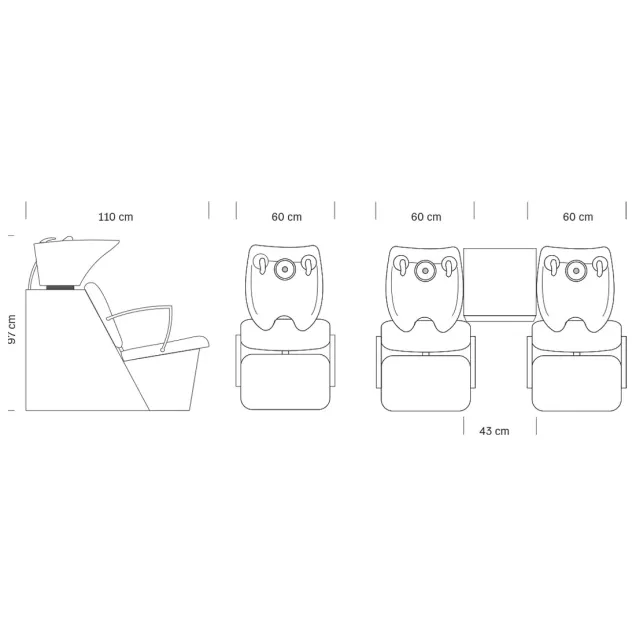 Misure Lavaggi per Parrucchieri