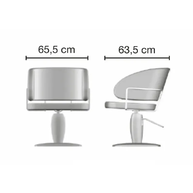 sedia da parrucchiere misure
