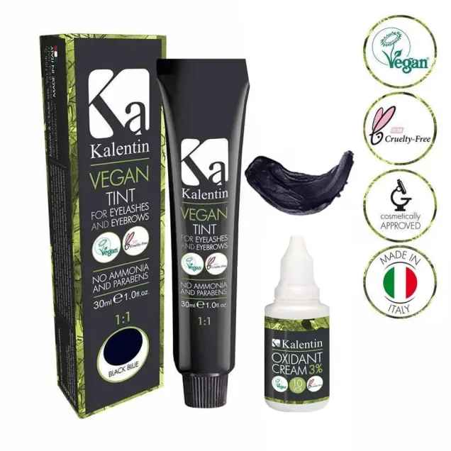 Tinte Sopracciglia Nero-Blu