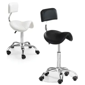 Sgabello a Sella Parrucchiere Regolabile Sedia con Pompa Idraulica XANITALIA 2