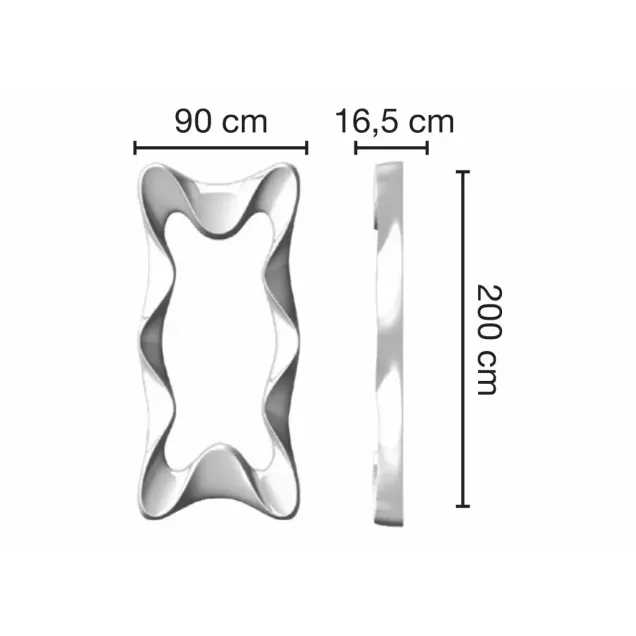 specchi da parrucchiere Misure