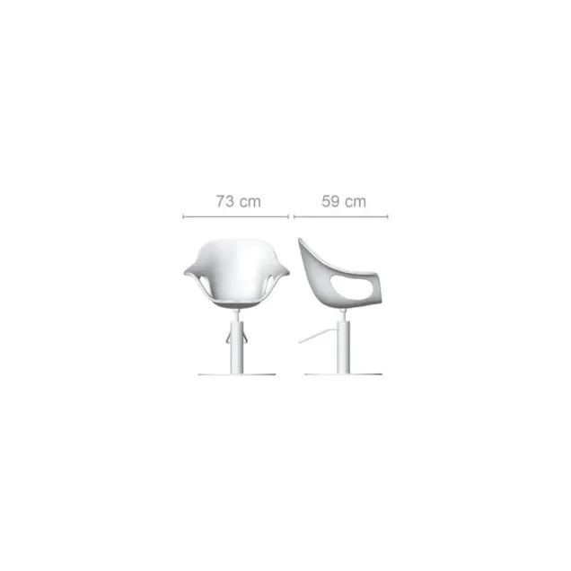 poltrona parrucchieri misure