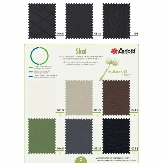 Arredi Parrucchieri cartella colori skai