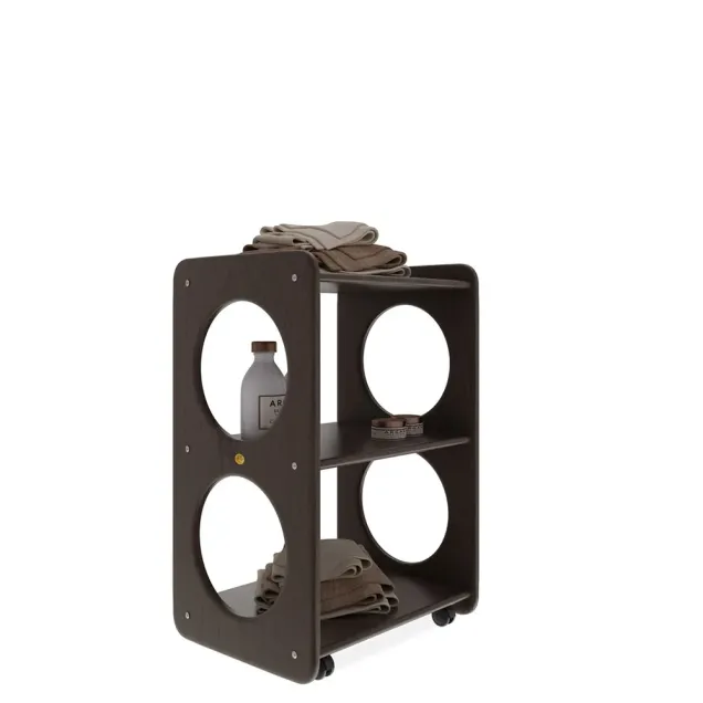 Lettino Medico in Legno con Carrello 2 Ripiani| MADE IN ITALY