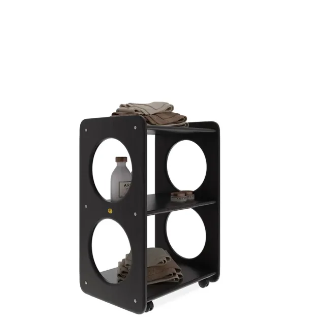 Lettino Medico in Legno con Carrello 2 Ripiani| MADE IN ITALY