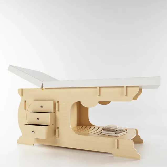 Lettino Estetico in Legno