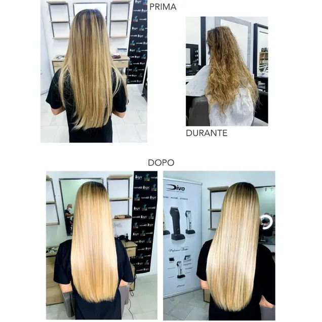 laminazione capelli prima e dopo
