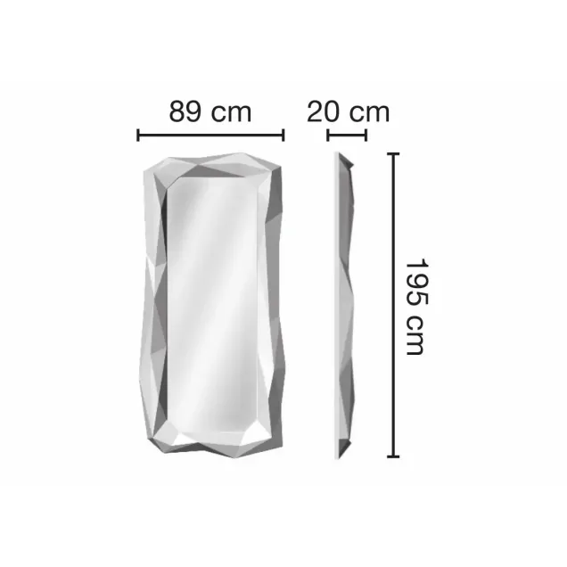 specchio da parrucchiere Misure