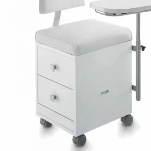 Carrello Manicure Professionale con Schienale e 2 Cassetti 2