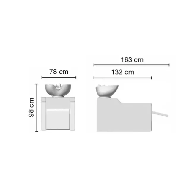 lavaggi per parrucchieri misure